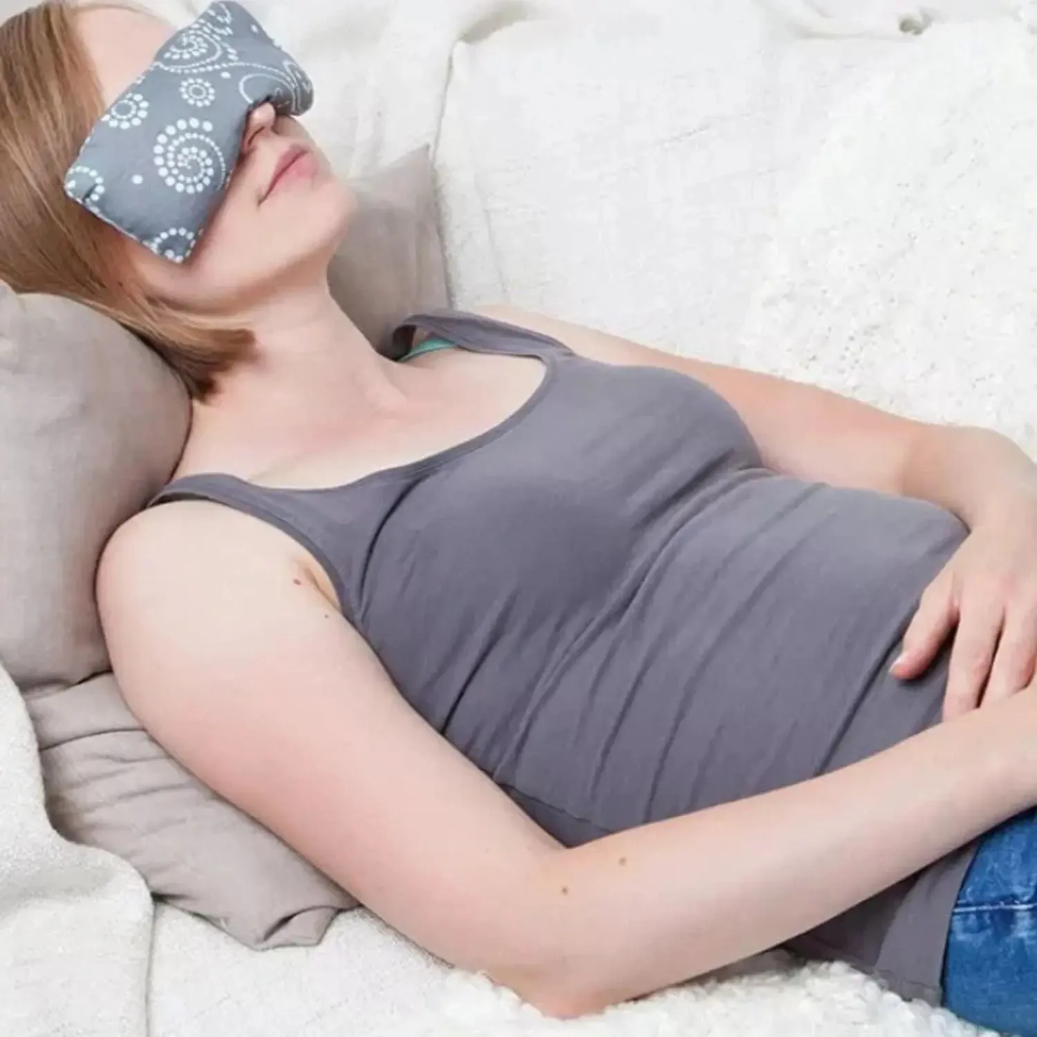 Grünspecht coussin yeux graines de lin bio fraîcheur