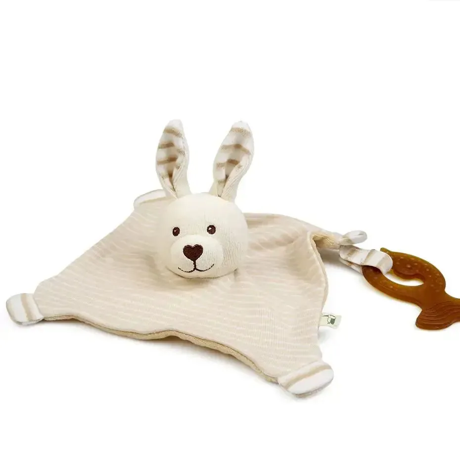 Grünspecht doudou lapin coton bio attache tétine