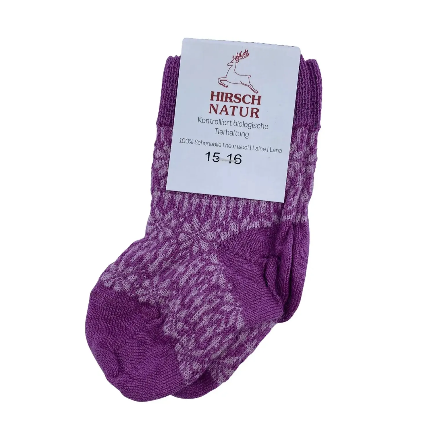 Hirsch Natur Chaussettes Laine Étoile