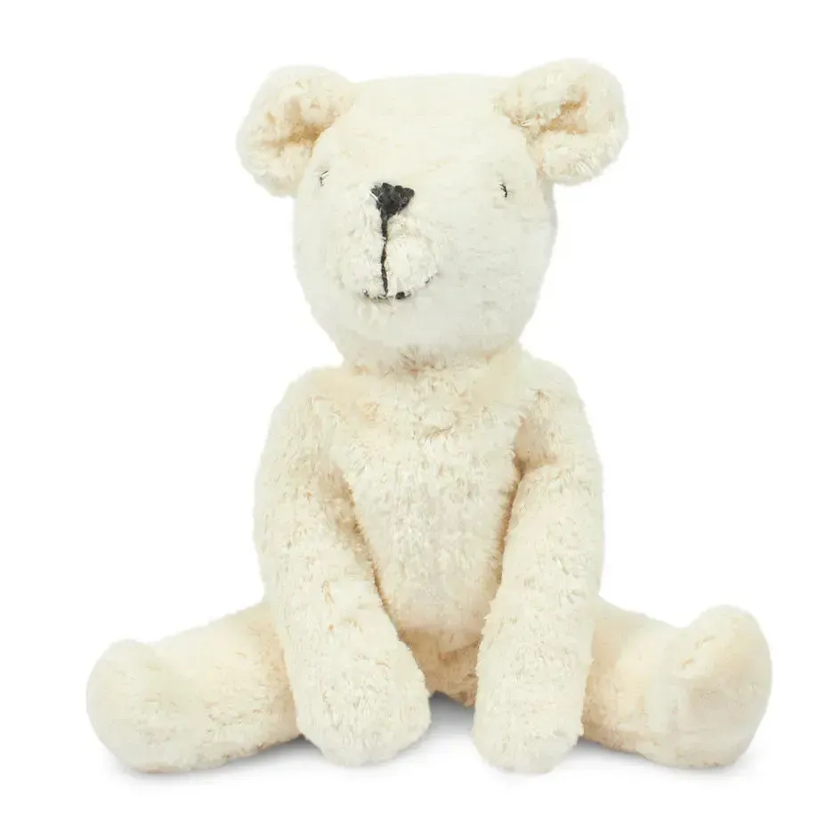 Senger Naturwelt Ours Blanc doudou coton bio laine