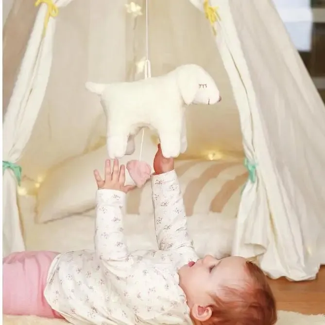 Senger Naturwelt Peluche Musicale Mouton Coton Bio Laine