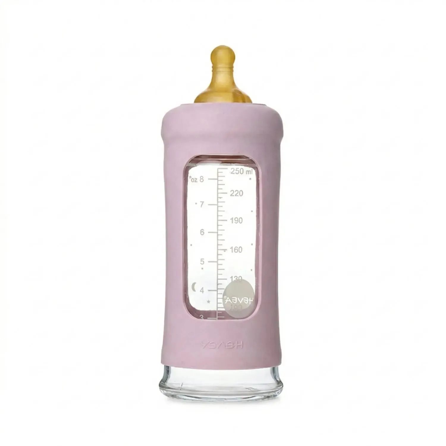 HEVEA biberon verre à col large sans plastique
