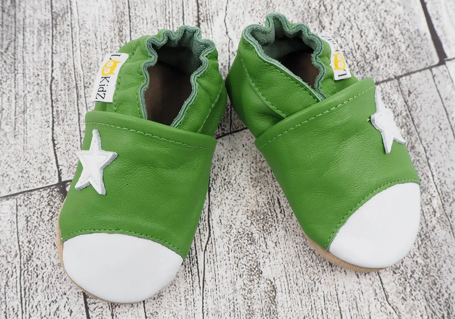 Lookidz chaussons cuir souple bébé