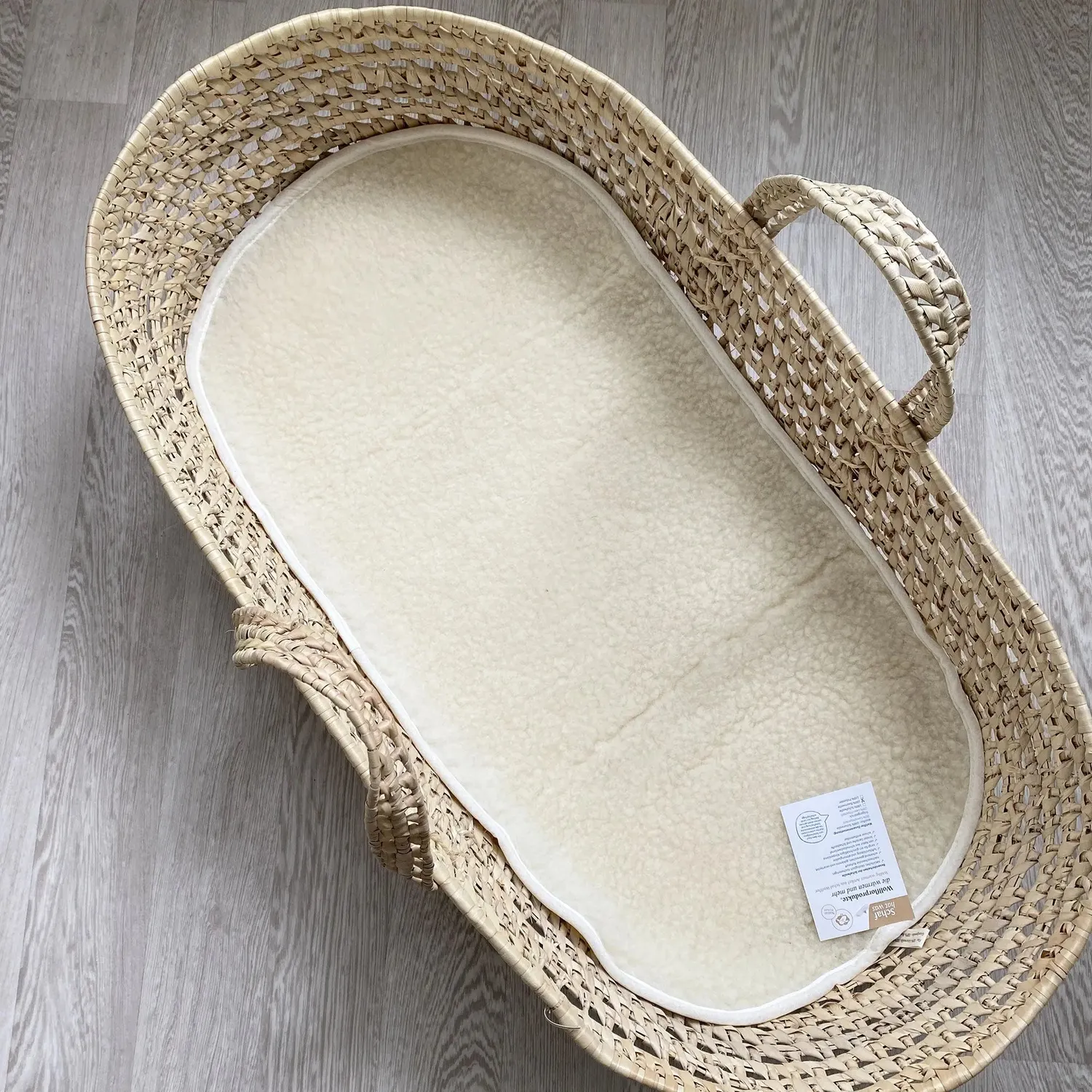 Sassoupi surmatelas fin couffin laine vierge