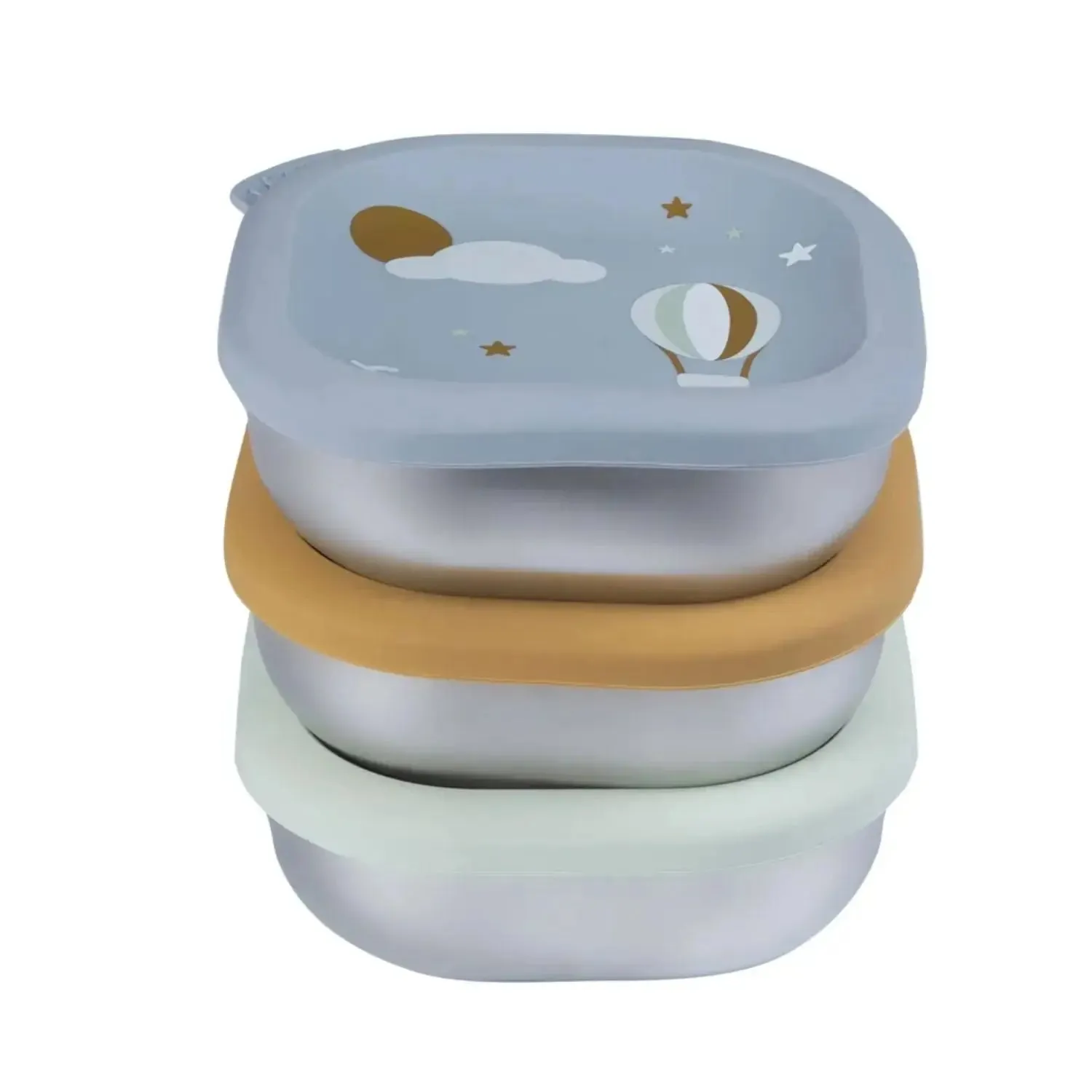 Béaba lot 3 boîtes repas inox 250ml bol