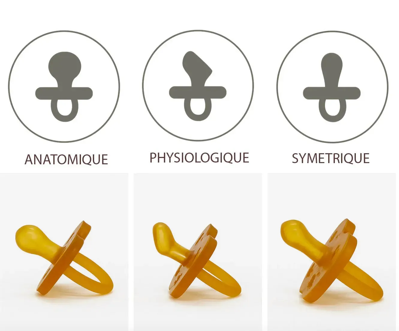 Hevea Canard sucette symétrique lot 2