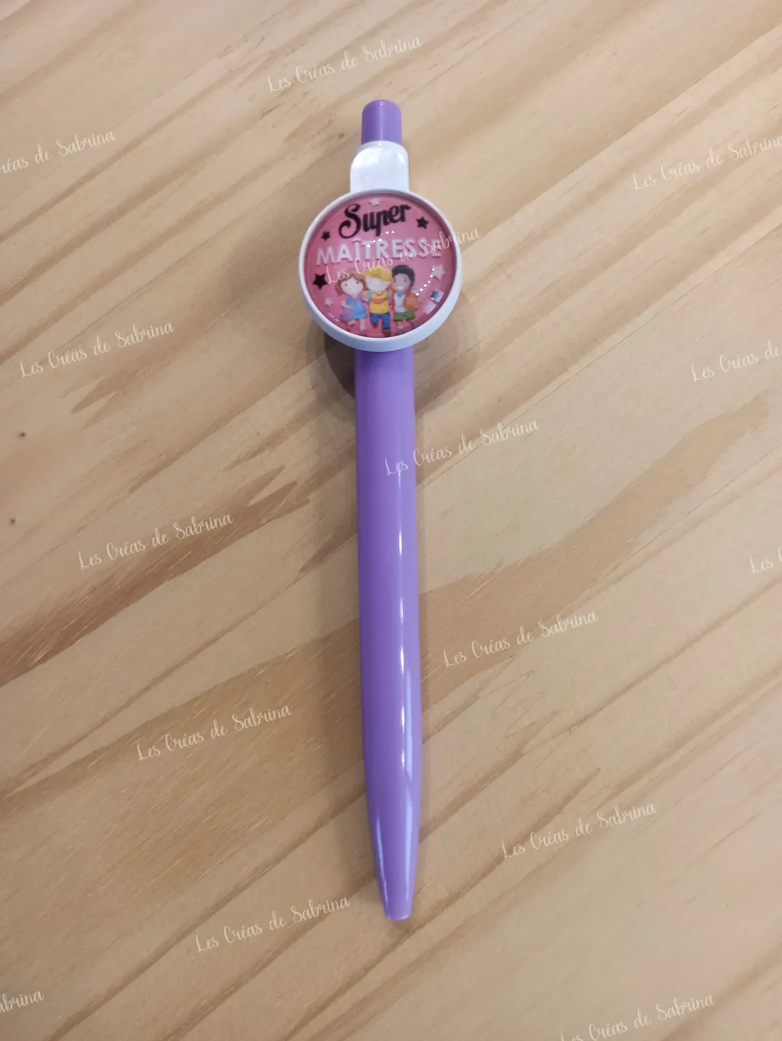 Les Créas de Sabrina stylo bille personnalisé réutilisable