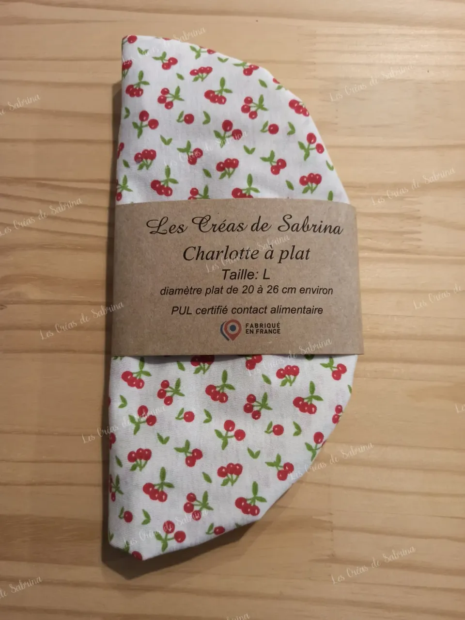 Les Créas de Sabrina Charlotte à plat Cerises
