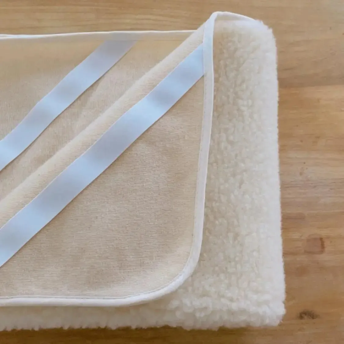 Sassoupi Naturel surmatelas enfant laine vierge respirant