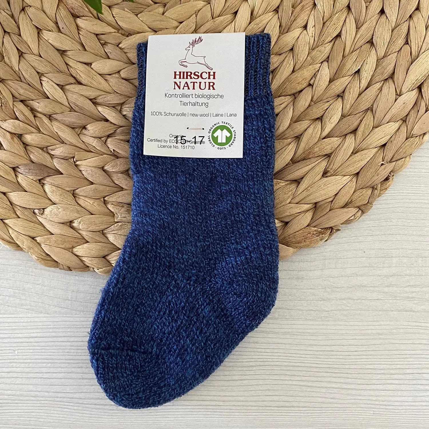 Hirsch Natur chaussettes laine enfant épaisses