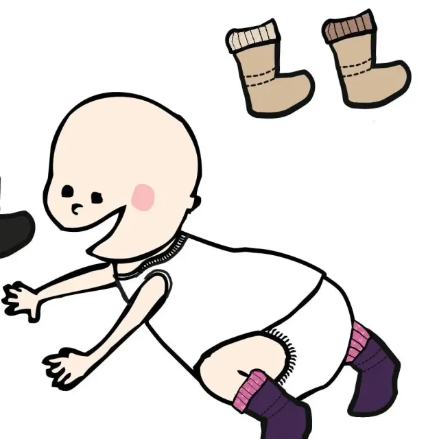 Manymonths Arctic chaussons portage bébé laine mérinos