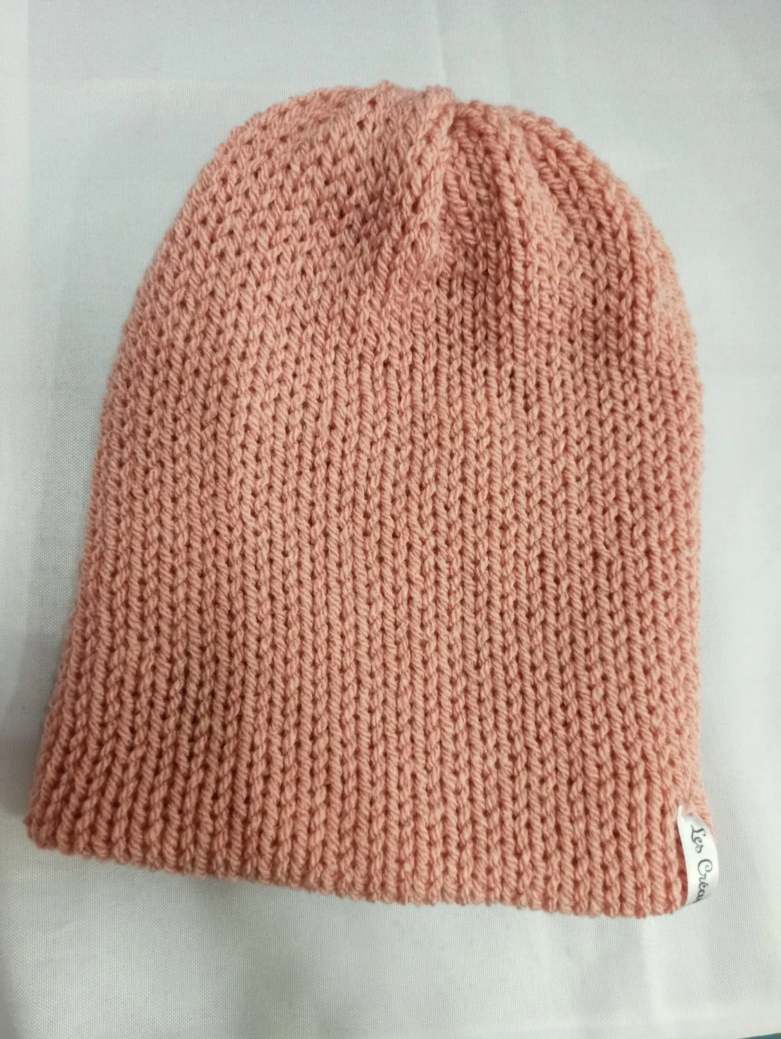 Les Créas de Sabrina bonnet tricoté doublé acrylique