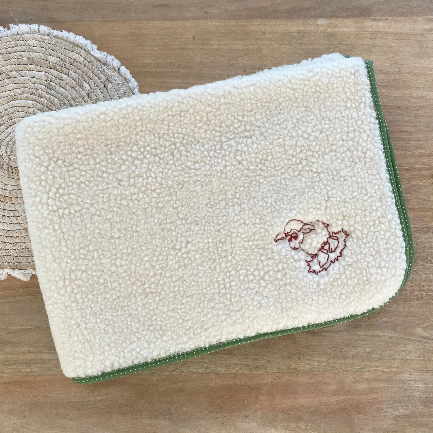 LiliNappy Sassoupi doudou mouton couverture laine vierge bébé