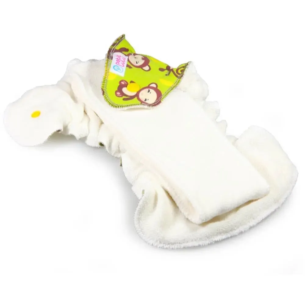 Petit Lulu Fluffy Organic couche lavable naissance coton bambou