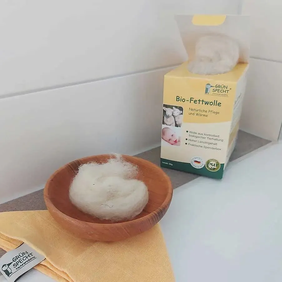 Grünspecht laine grasse bio pour érythèmes et mamelons 50 g