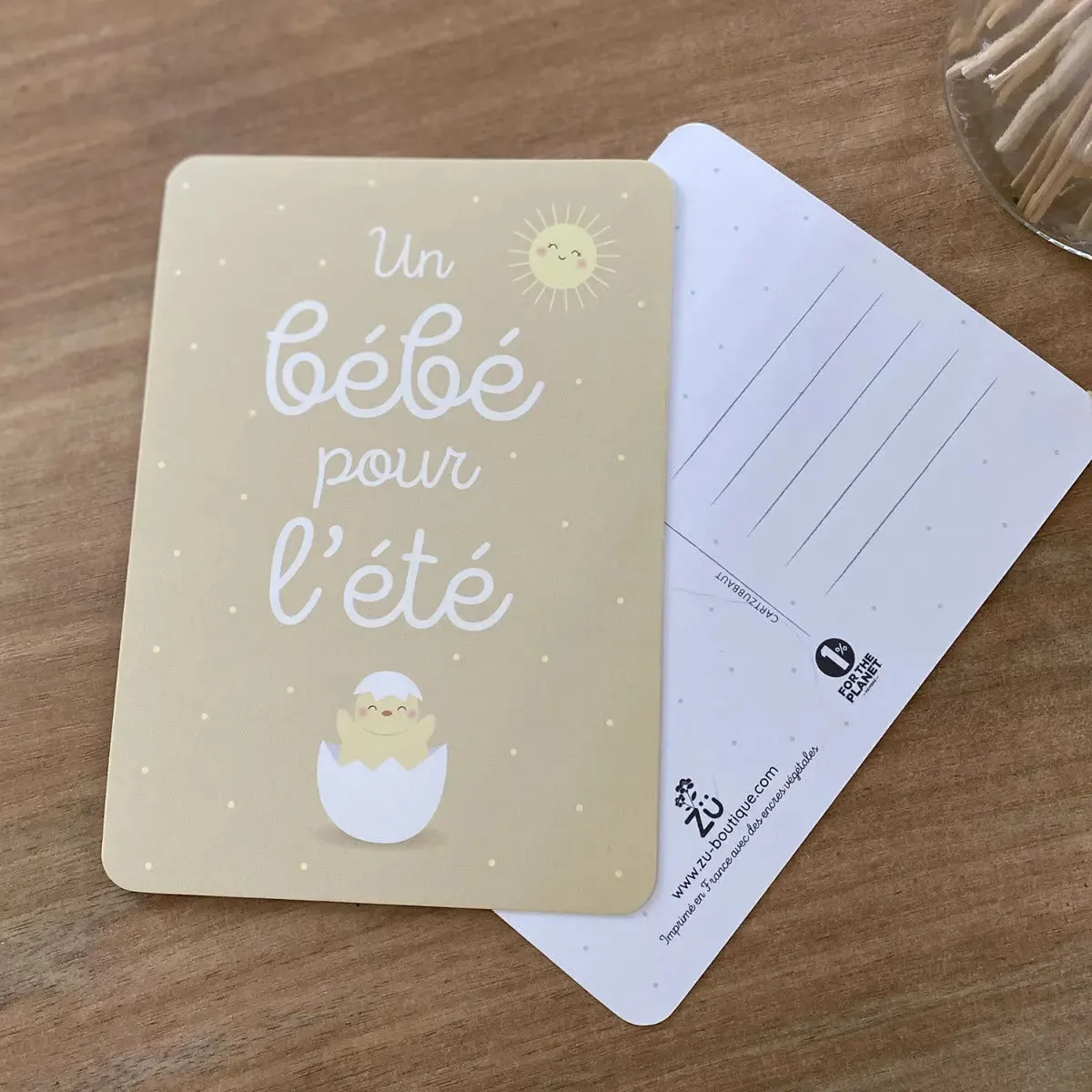 LiliNappy Zü Un bébé pour l'automne carte naissance