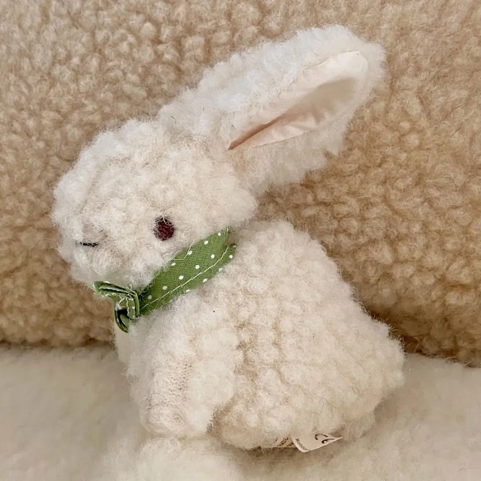 Sassoupi lapin doudou laine vierge fabriqué en Europe