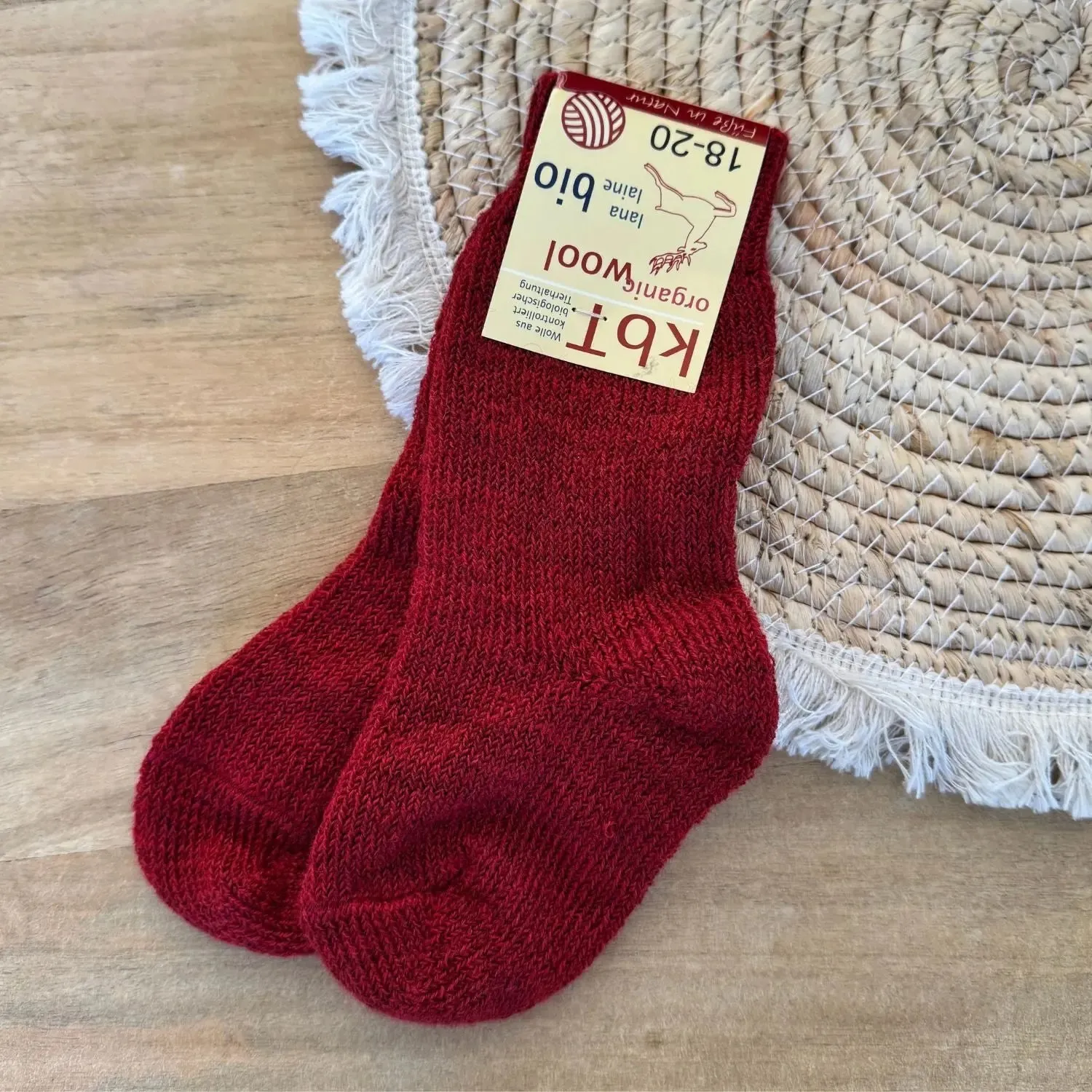 Hirsch Natur chaussettes laine enfant épaisses