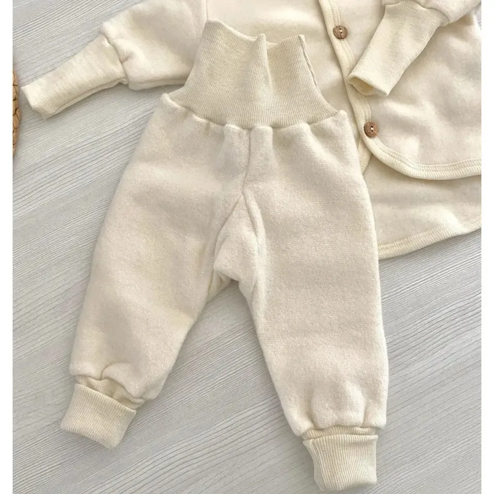 Cosilana pantalon bébé en polaire laine et coton bio