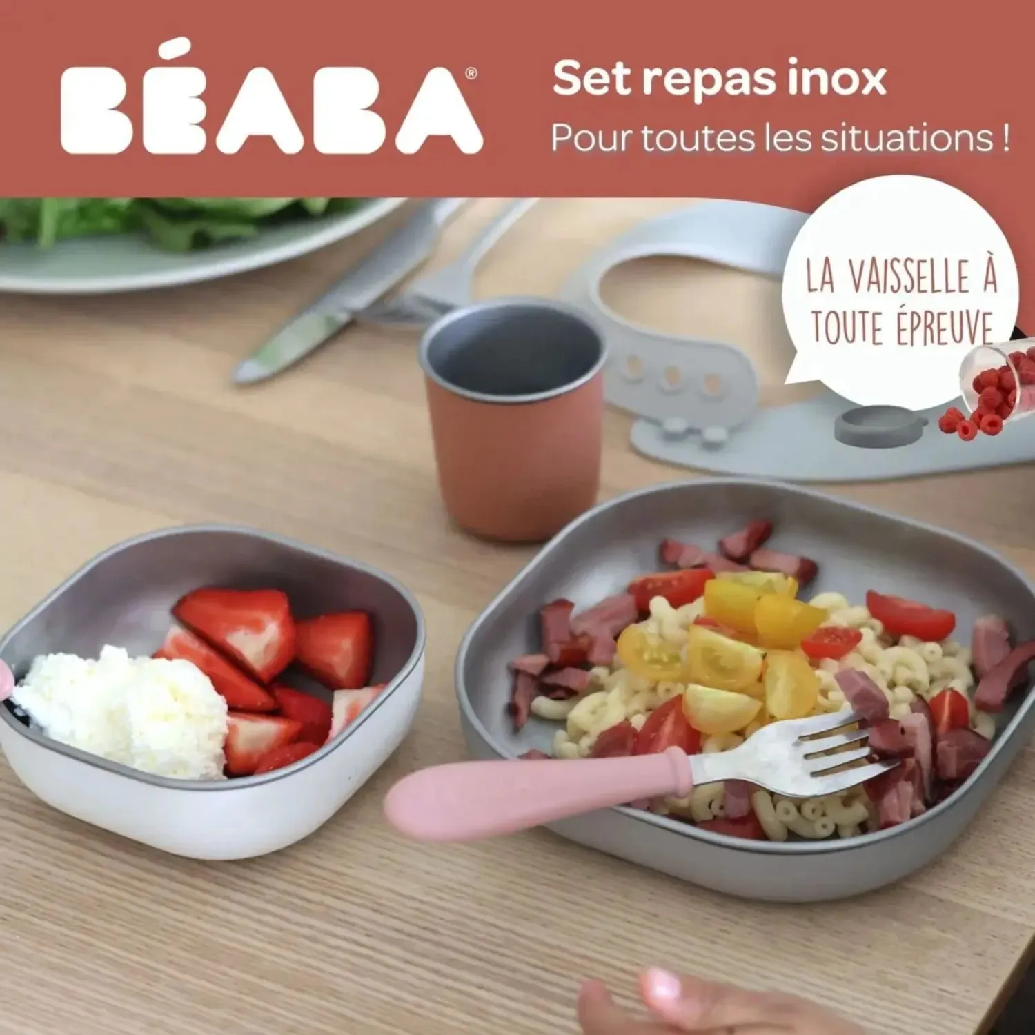 Béaba coffret repas inox