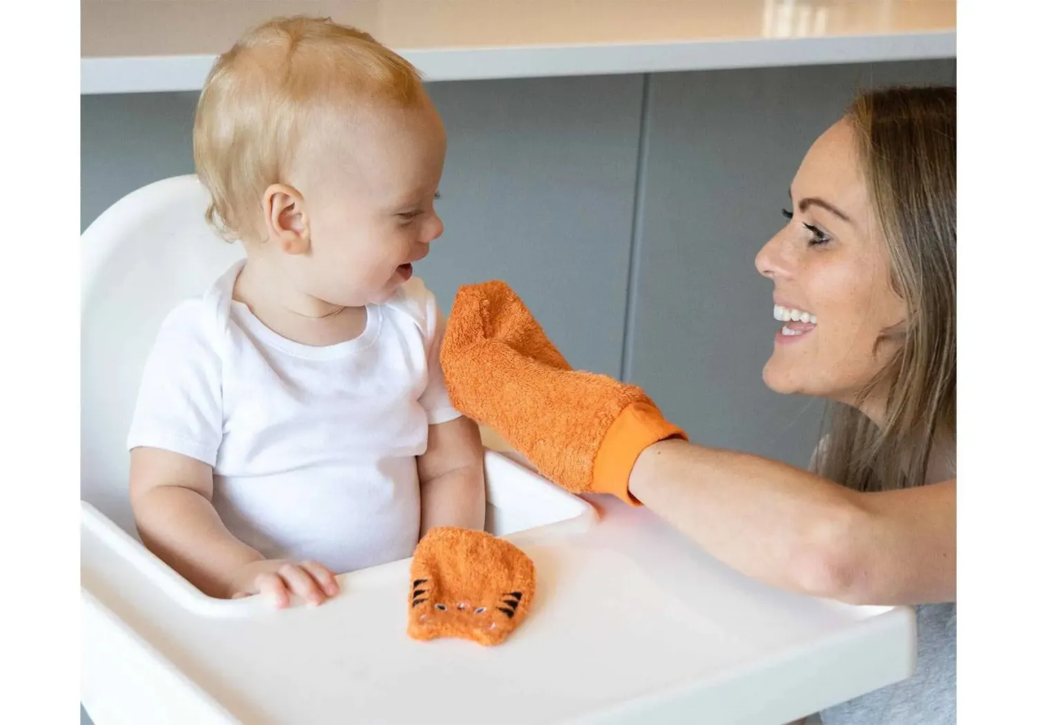 Tidy Tot lot 6 gants bain bambou bébé adulte