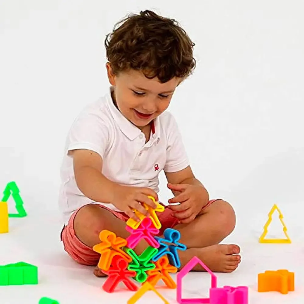 Dëna jeu ludique 2 pièces Néon rose silicone alimentaire