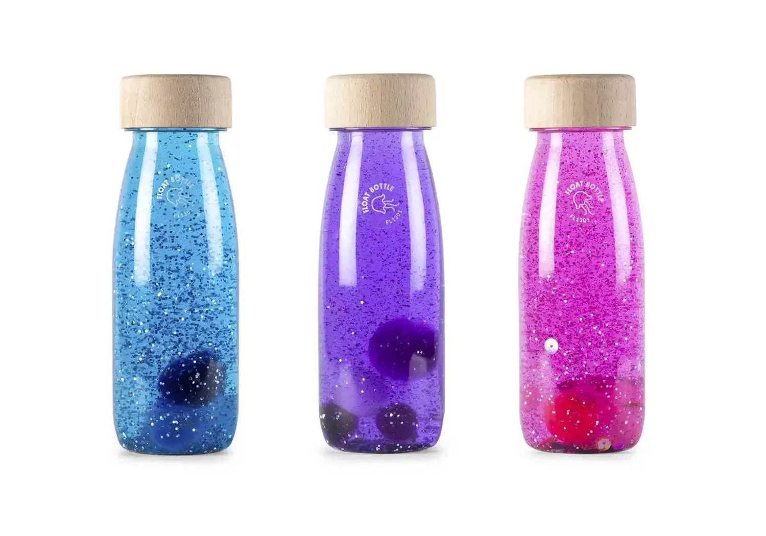 Petit Boum lot 3 bouteilles sensorielles