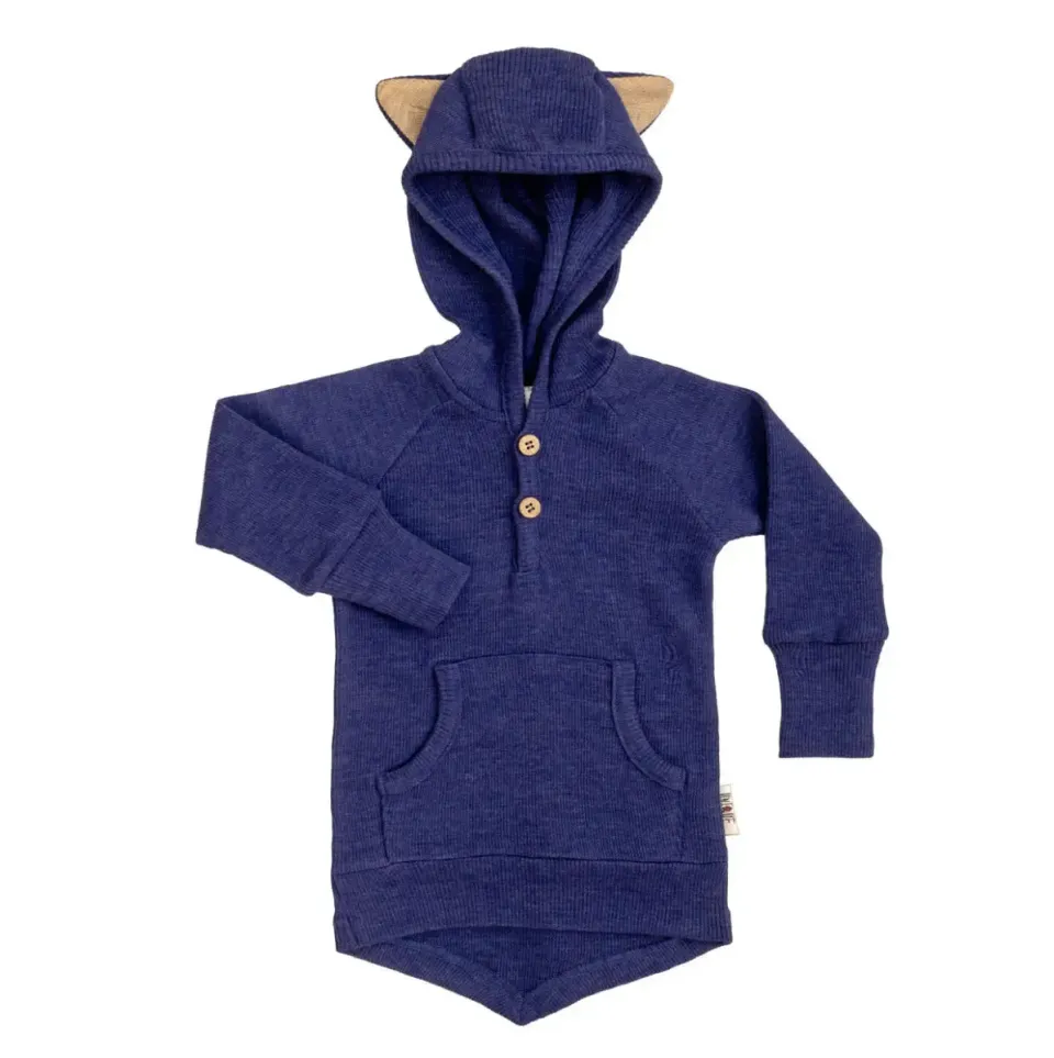 ManyMonths Kitty sweat enfant laine mérinos capuche