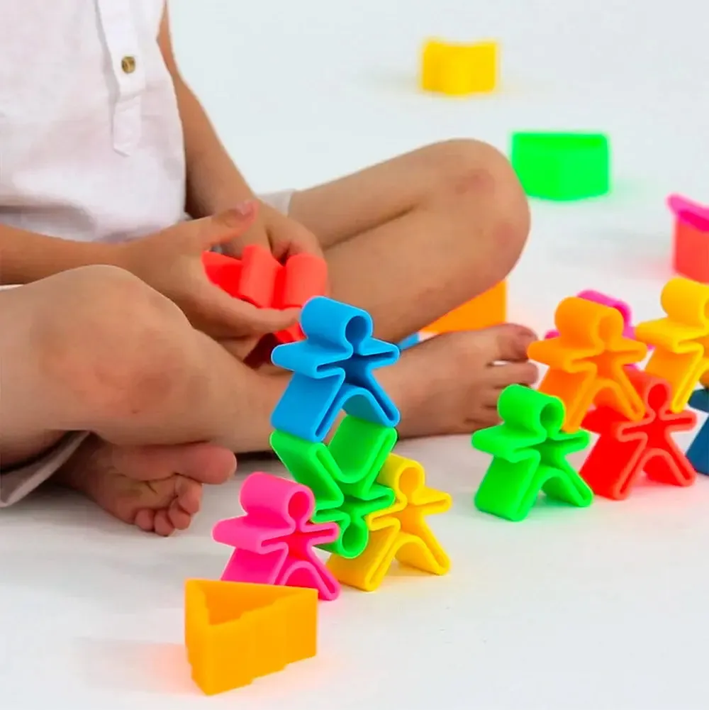Dëna jeu ludique 2 pièces Néon rose silicone alimentaire
