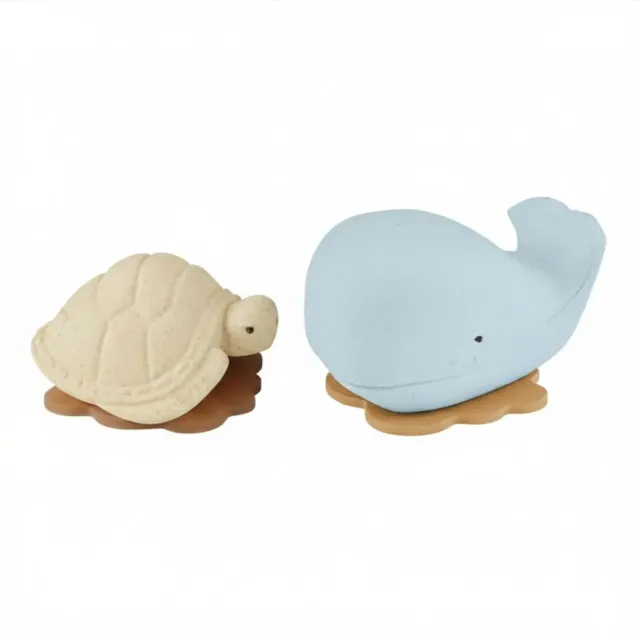 Hevea Jouets bain caoutchouc recyclé baleine tortue