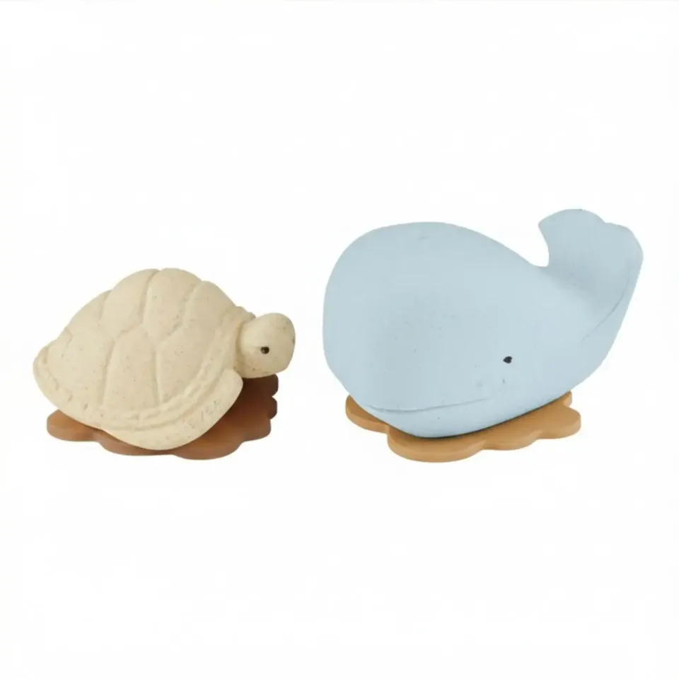 Hevea Jouets bain caoutchouc recyclé baleine tortue
