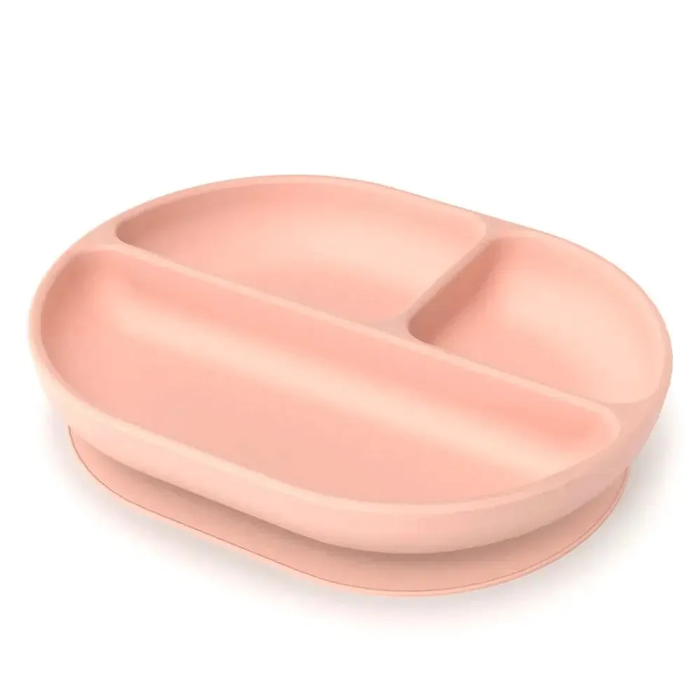 Ekobo Assiette bébé à ventouse 3 compartiments silicone
