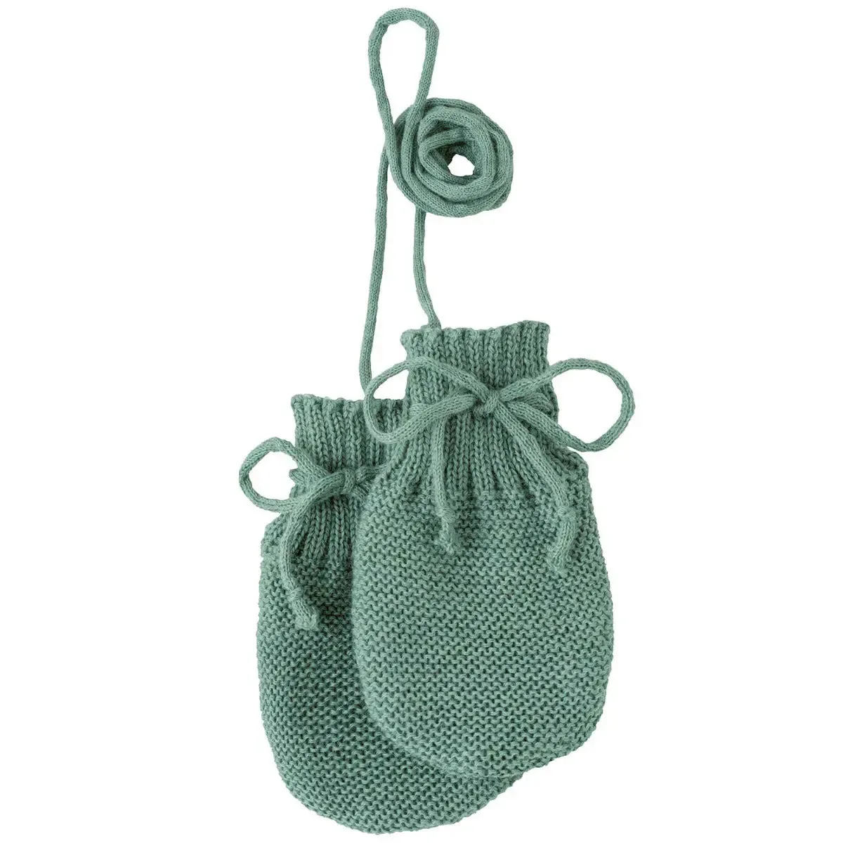Disana moufles naissance laine bio tricotées