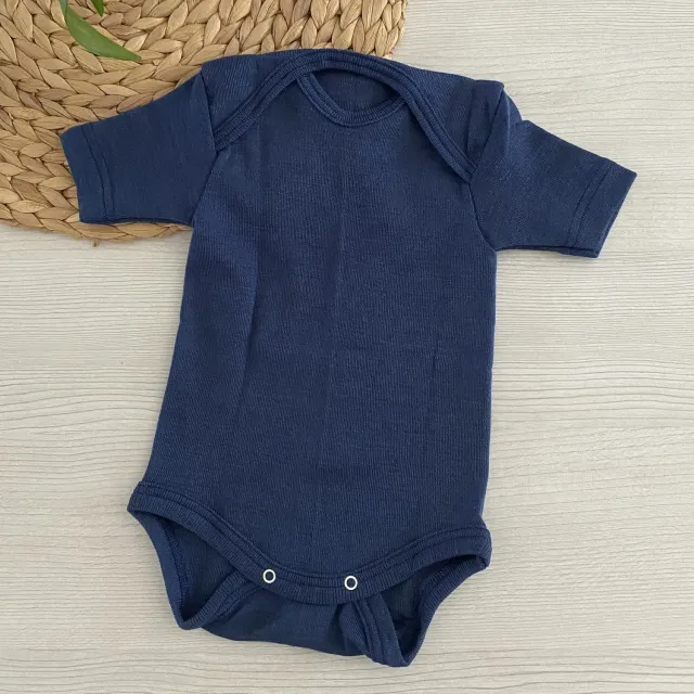 Cosilana body manches courtes laine et soie