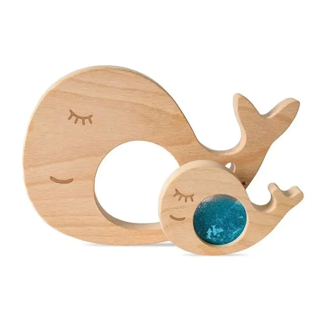 Petit Boum Whale & Baby puzzle sensoriel bois