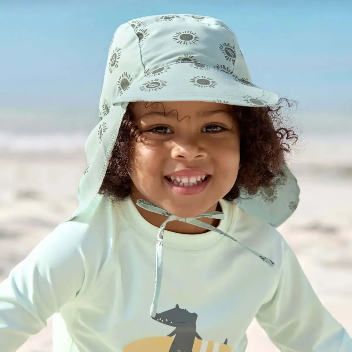 Lässig Soleil vert écume casquette anti-UV UPF 80