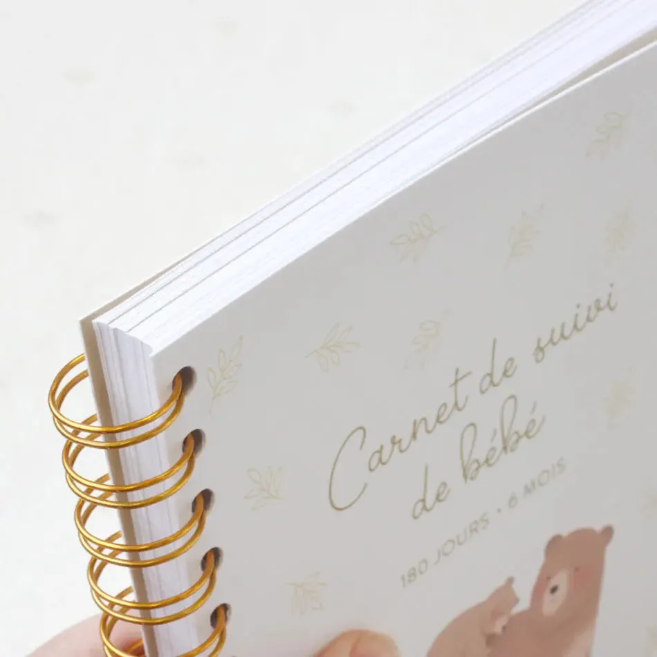 Zü Ours carnet suivi bébé 0-6 mois fabriqué France