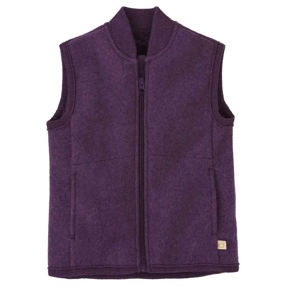 Disana veste sans manches laine bouillie bio chaude