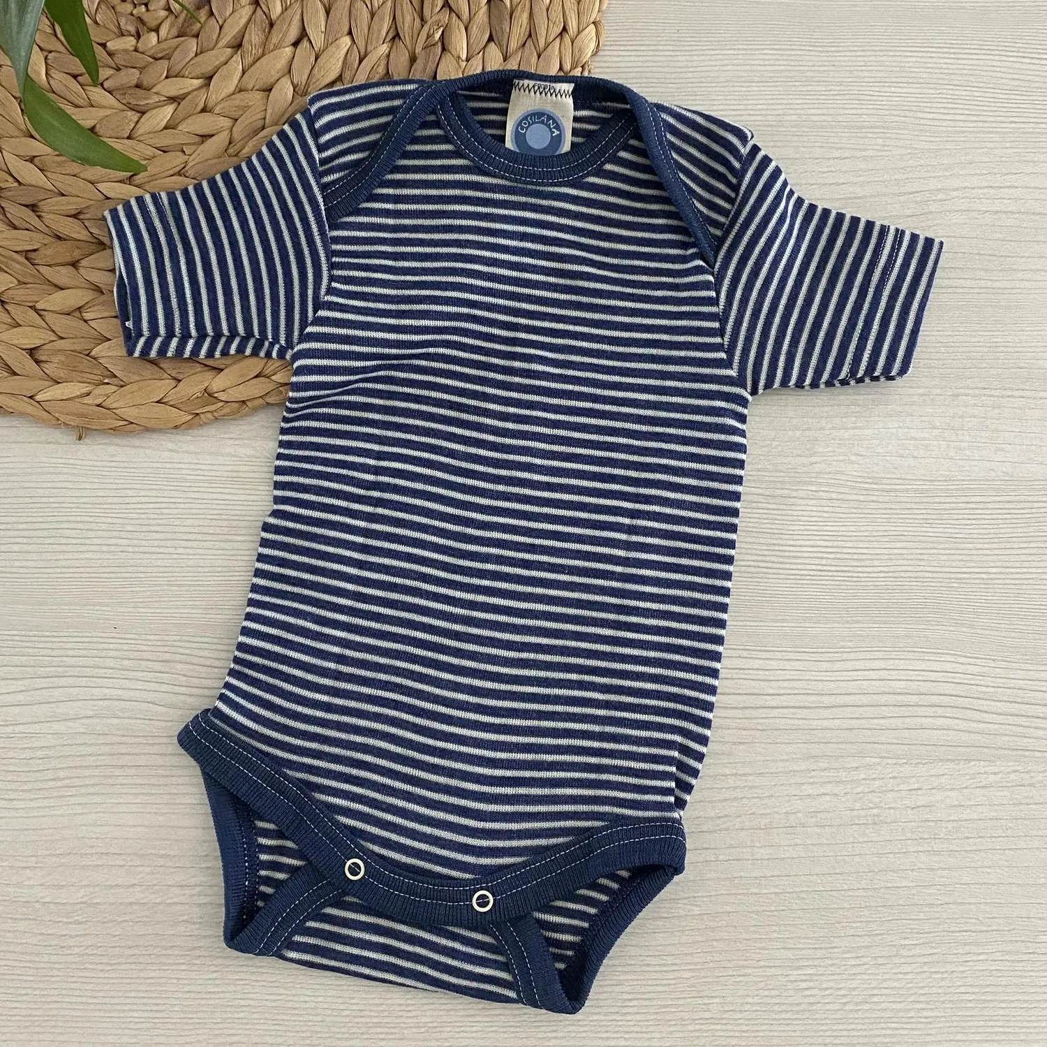 Cosilana body manches courtes laine et soie