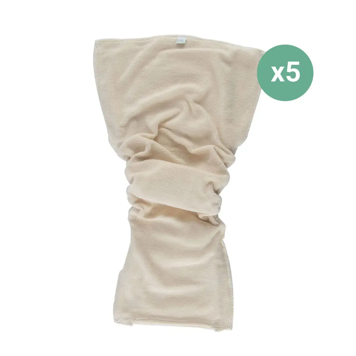 Popolini Kombolone inserts coton bio lot de 5