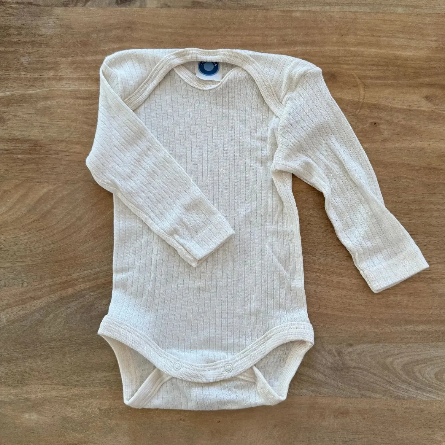 Cosilana body manches longues bébé laine soie coton bio