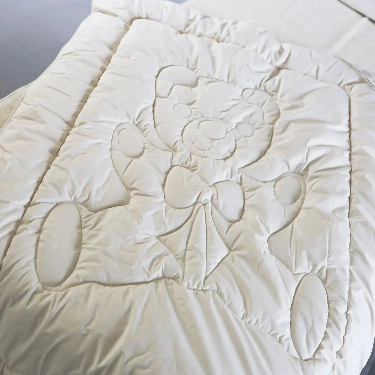 Saling couette enfant laine coton bio 100x135 cm