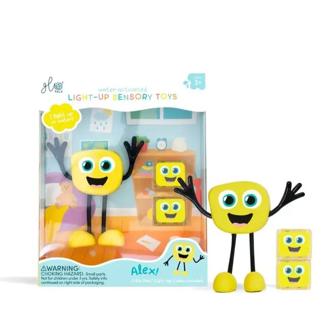 Glo Pals jouet bain lumineux sensoriel avec cubes