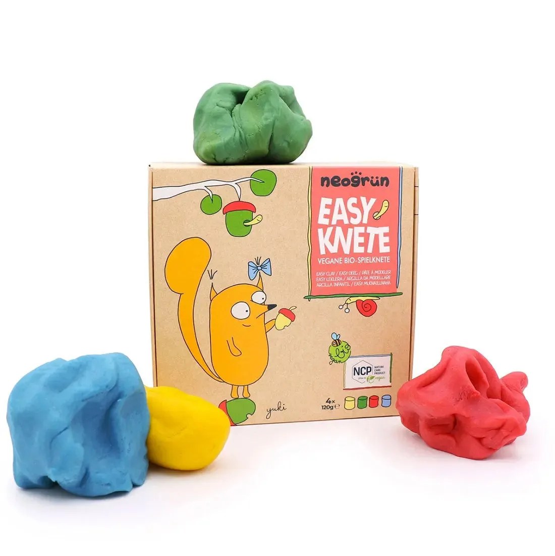 Neogrün pâte à modeler naturelle 4 pots