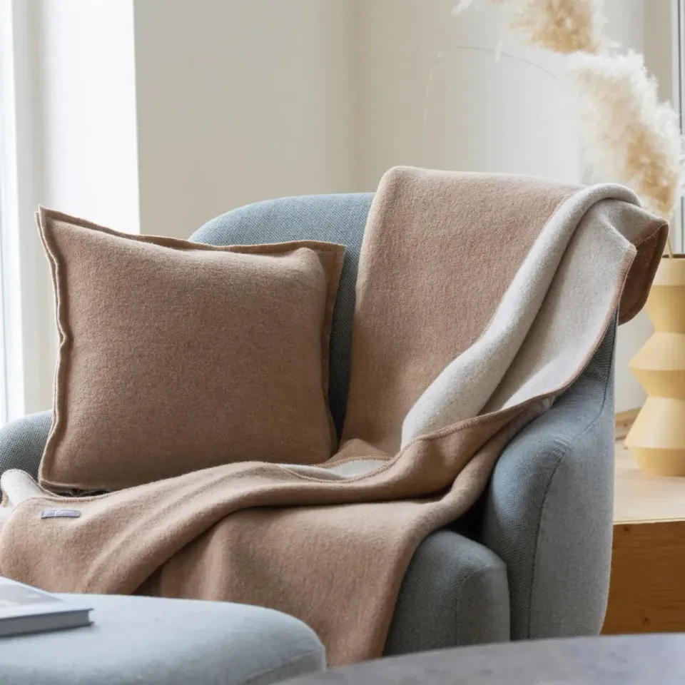 Disana double face couverture laine bouillie mérinos