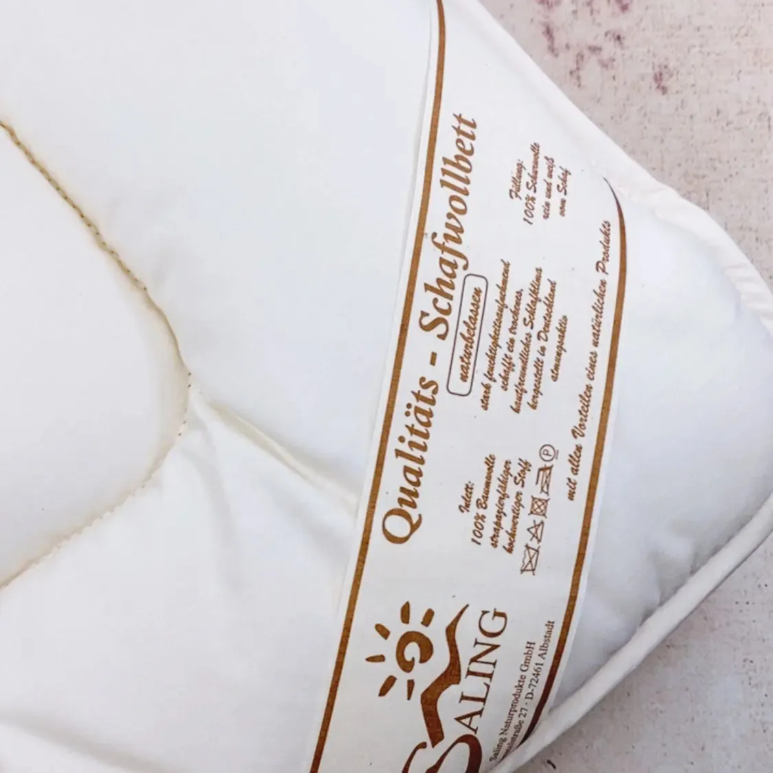 Saling couette enfant laine et coton respirante