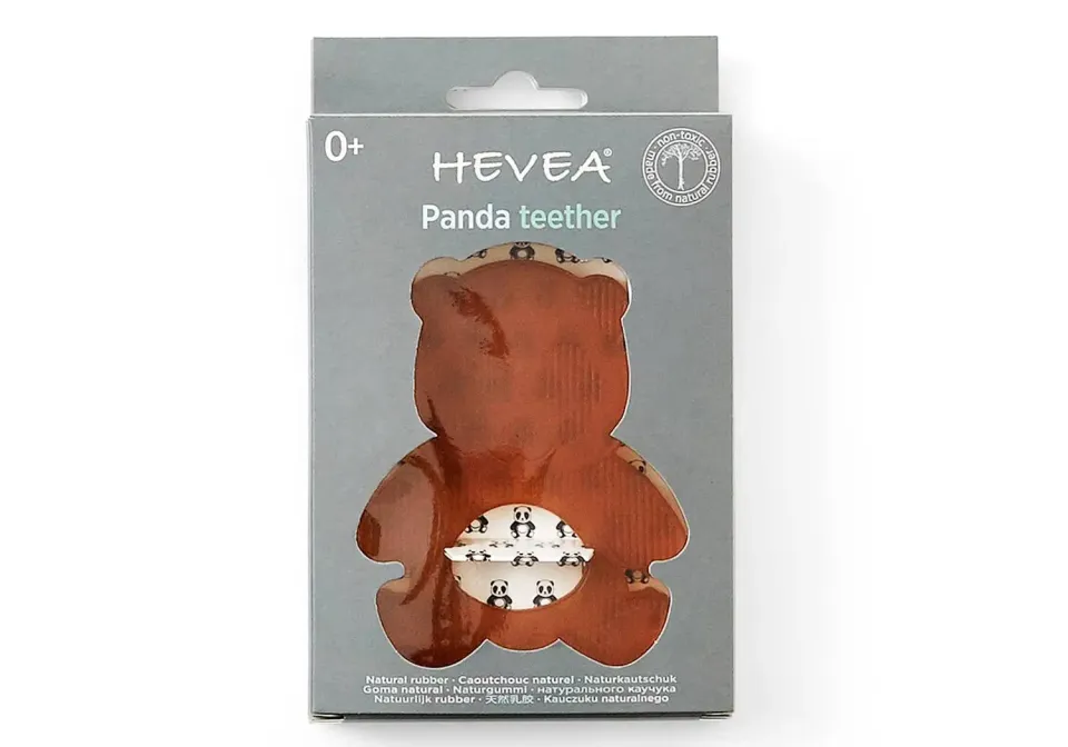 Hévéa Panda anneau de dentition caoutchouc 8 cm