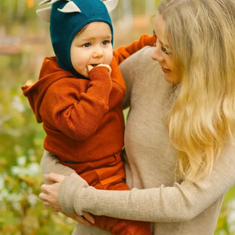 Manymonths gilet zippé laine mérinos capuche
