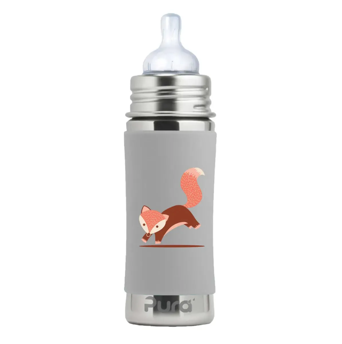 Pura housse silicone biberon inox protection chocs