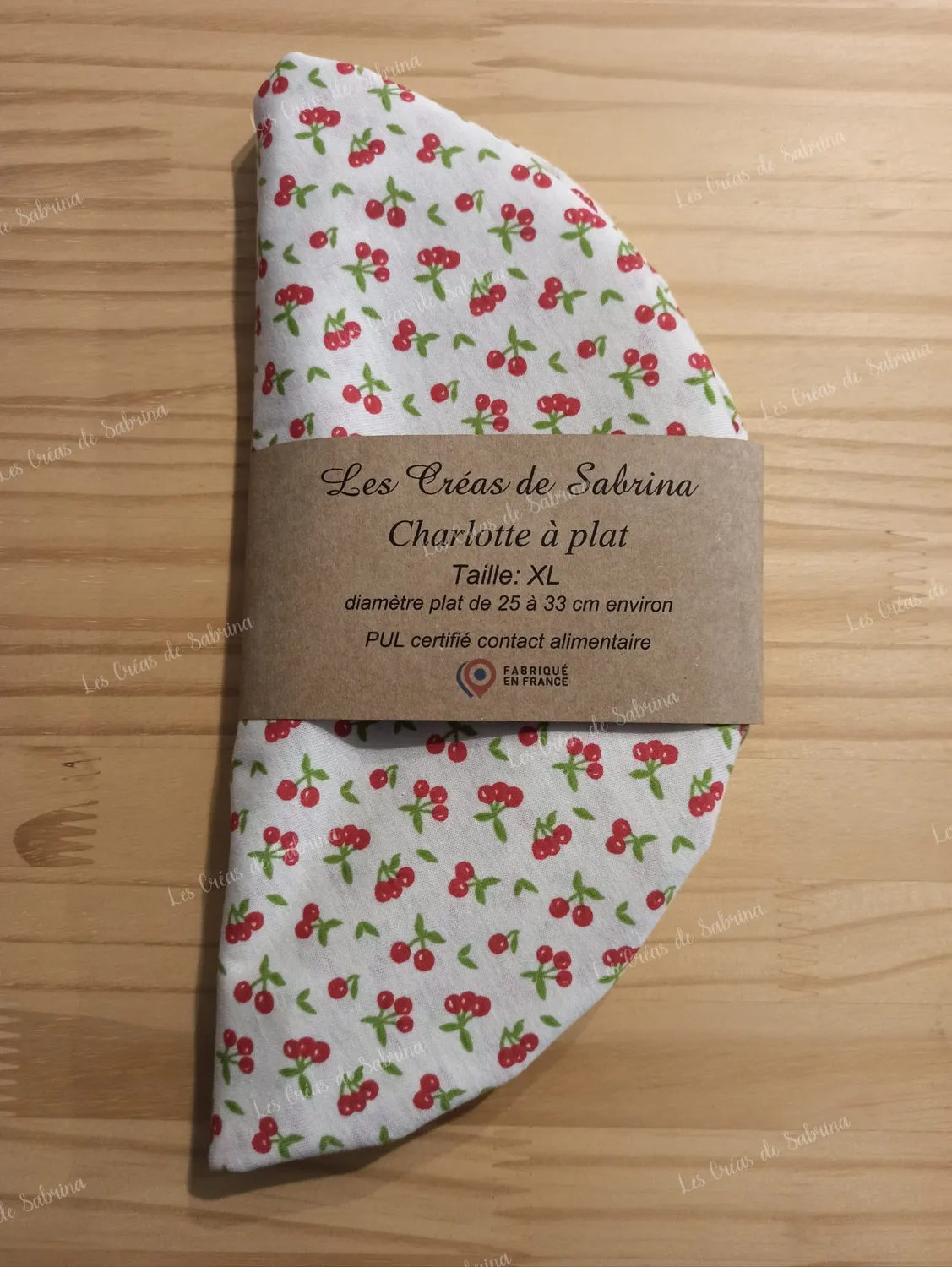 Les Créas de Sabrina Charlotte à plat Cerises